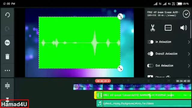 How to make animated audio wave on video and audio wave effect spectrum with Kinemaster pro android смотреть онлайн