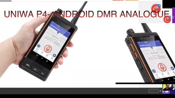 UNIWA P4 Android 9 MT6762 Octa Core Mobile Phone 4G 64G IP68 - 4W DMR Analog Walkie Talkie