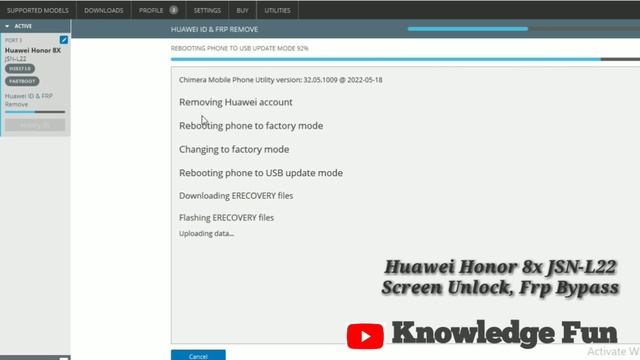 Huawei Honor 8x (JSN_L22) Android 12 latest Security Screen Unlock, Frp Bypass By Chimera смотреть онлайн