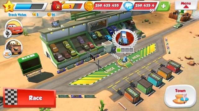 Cars Fast as Lightning - Chick Hicks Track Tournament - Gameplay (iOS,Android) смотреть онлайн