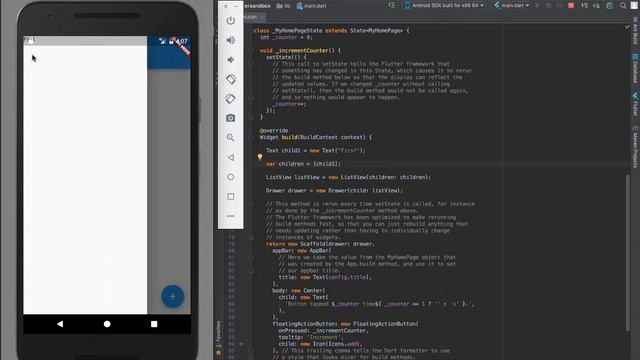 Creating a Navigation Drawer in Flutter смотреть онлайн