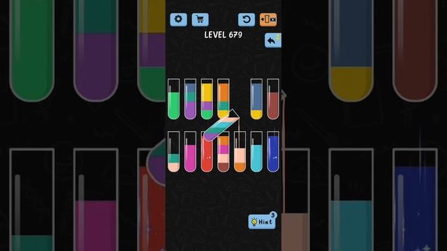 Water Color Sort Level 679 Walkthrough Solution iOS/Android смотреть онлайн