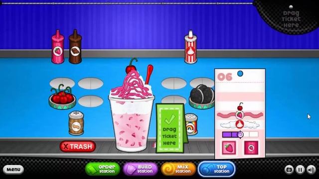 Papa's Freezeria HD | Part 5 - Mint Syrup!! смотреть онлайн