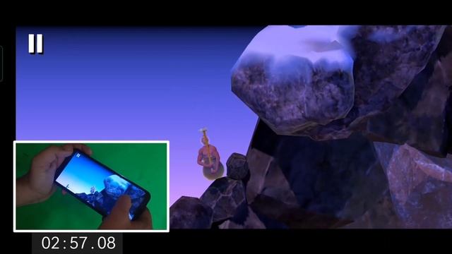 Getting over it Mobile Handcam | Best thumb Movement Tips | For Beginners !! смотреть онлайн