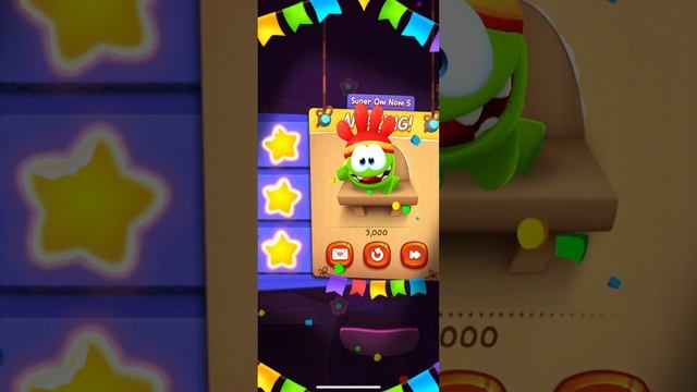 Cut the rope remastered [ Cards ] SUPER OM NOM [All 9 levels 3 stars ] Full Gameplay Walkthrough смотреть онлайн