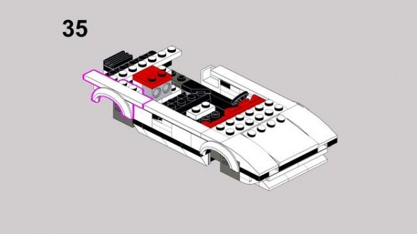 76908 Lotus Esprit - Lego Speed Champions Alternative MOC Instruction