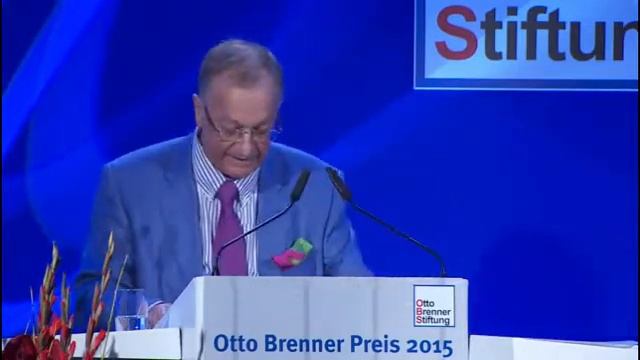 Verleihung der Otto Brenner Preise 2015 – Festrede von Frank A. Meyer, Publizist und Journalist смотреть онлайн