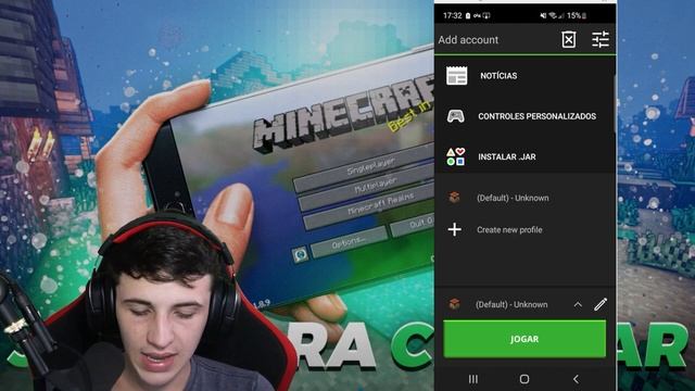 COMO BAIXAR E JOGAR ONLINE MINECRAFT JAVA PELO CELULAR!! (VERSÃO MAIS LEVE!) смотреть онлайн