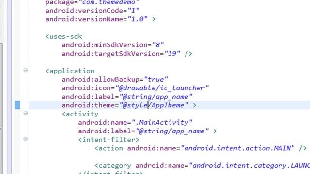 Android tutorial for beginners - 106 - Apply style as a theme смотреть онлайн