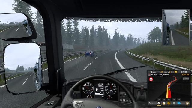ТУМАННАЯ ШВЕЙЦАРИЯ. Цюрих - Женева. Euro Truck Simulator 2. #5 | Logitech G29 смотреть онлайн