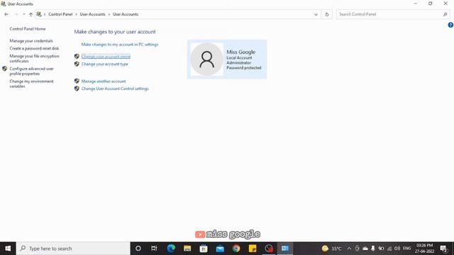 How to change Windows Account Username | Change Username in windows account 2022 смотреть онлайн