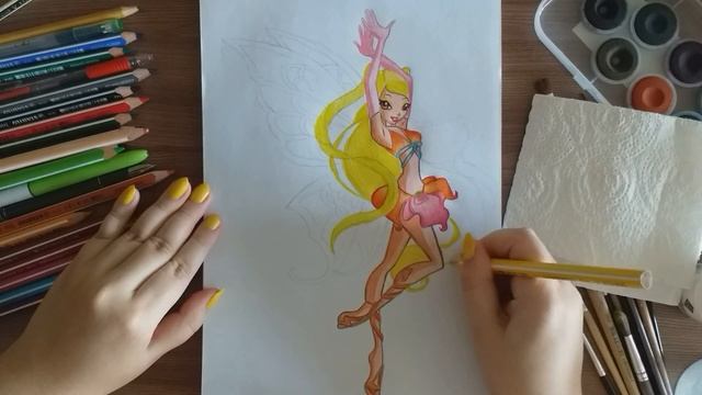 Stella Winx Club | Speed Drawing | Стелла Винкс смотреть онлайн