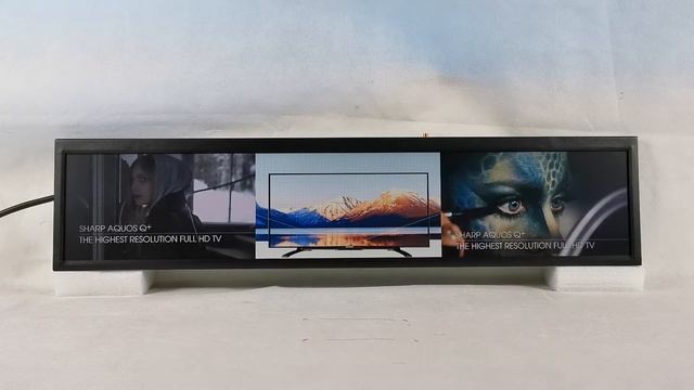 Ultra Wide Stretched Bar Type Screen High Brightness Horizontal Display Digital Signage смотреть онлайн