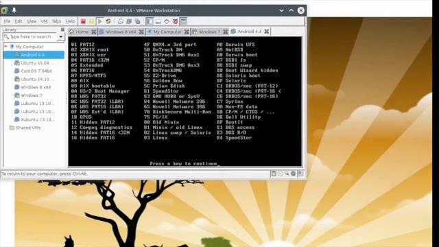 Android 4.4 Emulation on VMware Workstation 11 for Linux смотреть онлайн