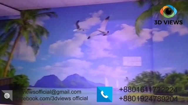 How to Fitting 3D Wallpaper for wall How to setup Wallpaper смотреть онлайн