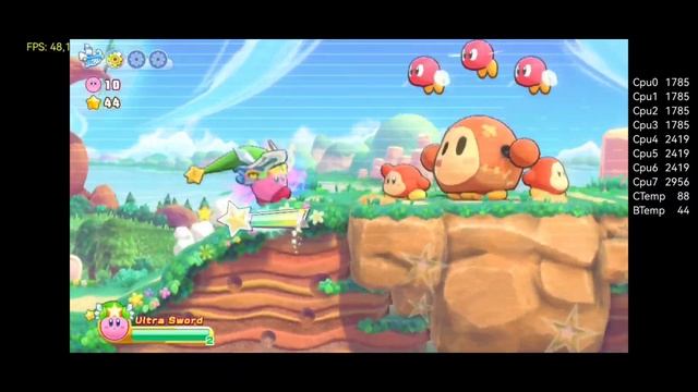 Kirby Return to DreamLand Deluxe Test Gameplay Switch Yuzu Android Poco X3 Pro 8 256 Snap860 CRDroi смотреть онлайн