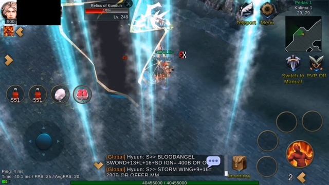 MU LOST CONTINENT  (Mobile android/ios) : Level 249 Kundun Bloodangel drops смотреть онлайн