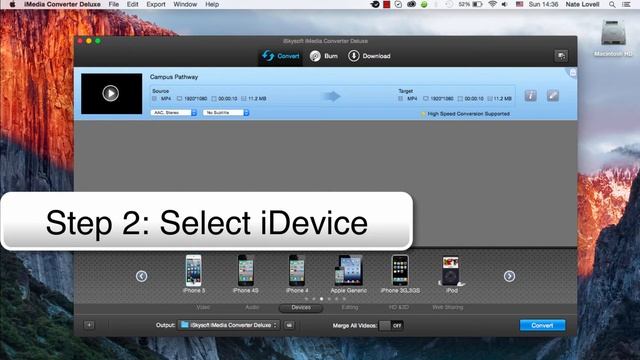 iSkysoft iMedia Converter Deluxe- Transfer MP4 Files to iPhone/iPad/iPod via iTunes смотреть онлайн