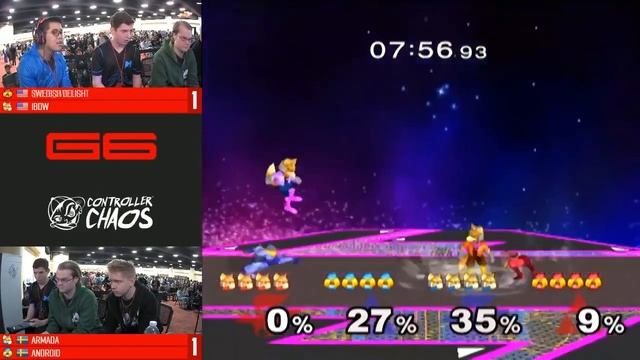 Genesis 6 - Armada & Android vs. Swedish Delight & iBDW - SSBM - Doubles R1 смотреть онлайн