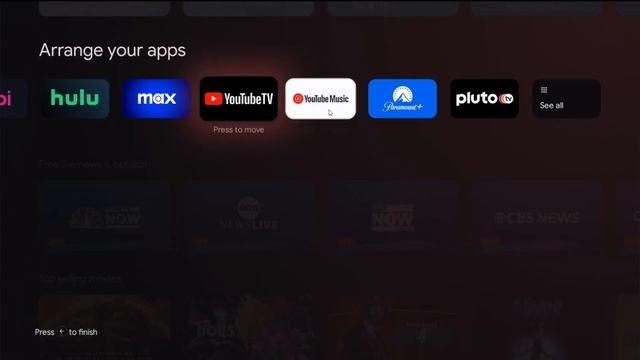 How To Move Apps ONN 4K Google TV Streaming Box - ONN Android TV Box How To Move Around App Tiles смотреть онлайн