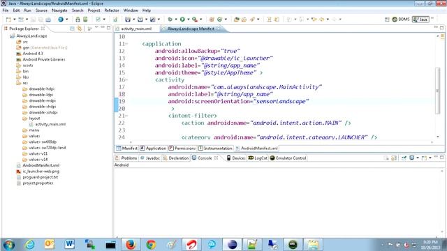 Always open android application in landscape смотреть онлайн