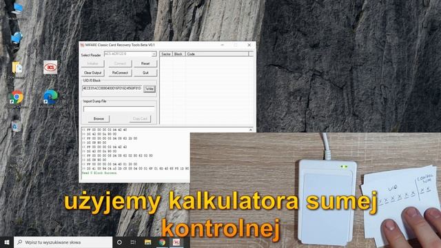 Kopiowanie UID karty mifare 1k na kartę magic NFC 1k za pomocą czytnika ACR122u смотреть онлайн