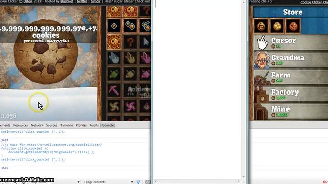 Cookie clicker Hack смотреть онлайн