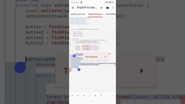 Code Assist part 3,English to Bangla translation,android app development bangla tutorial. смотреть онлайн