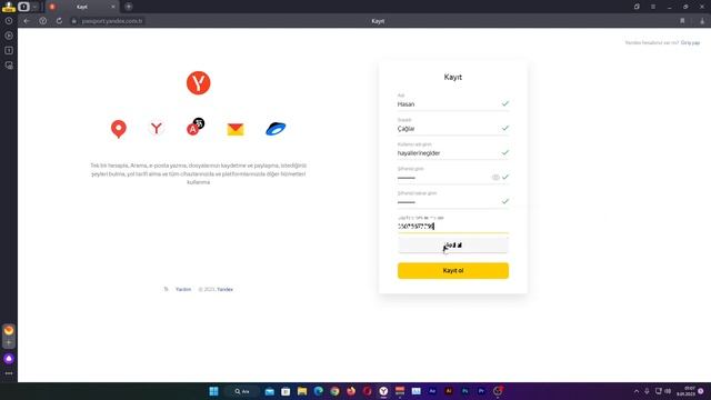 Yandex Hesap Açma, Yandex Hesabı Nasıl Açılır