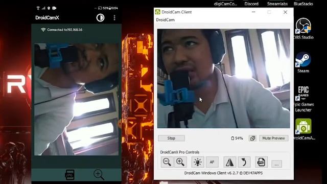 WEBCAM MENGGUNAKAN SMARTPHONE ANDROID | DROIDCAMX смотреть онлайн