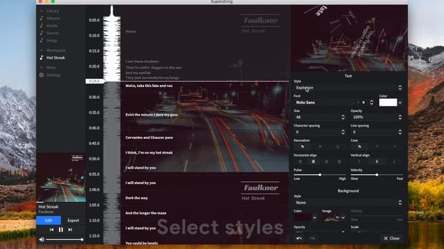 How to make a lyric video with Superstring смотреть онлайн