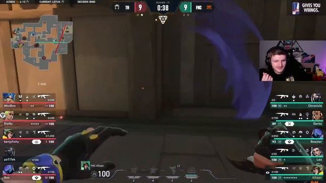 FNC VS TH 2.MAP LOTUS REKOR MAÇ 32 ROUND İNANILMAZ MÜCADELE VALORANT EMEA смотреть онлайн
