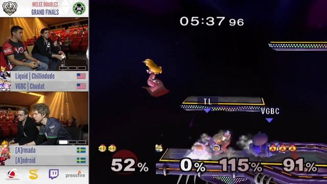 HFLAN - Armada + Android Vs. Chillindude + Chudat - Grand Finals - Melee Doubles смотреть онлайн