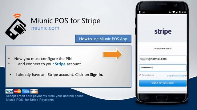 Miunic POS - Android Phone App for Stripe Payments смотреть онлайн