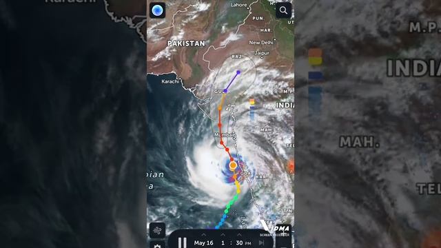 Cyclonic Storm Tauktae 2021 | https://zoom.earth/storms/tauktae-2021/ смотреть онлайн