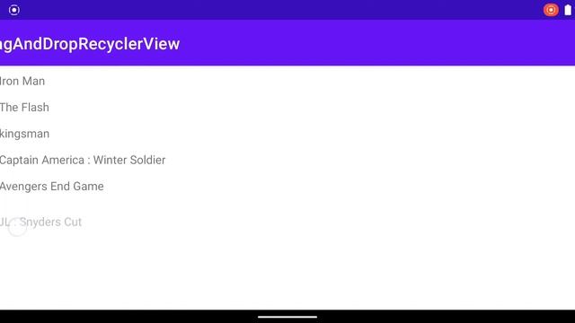 drag and drop Recycler view with Item Touch helper смотреть онлайн