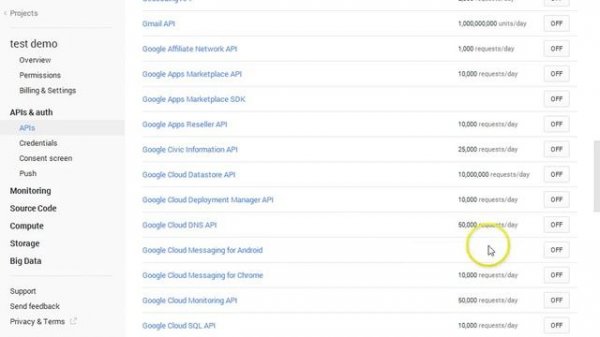 How to obtain your Google Cloud Messaging API Key & Project Number