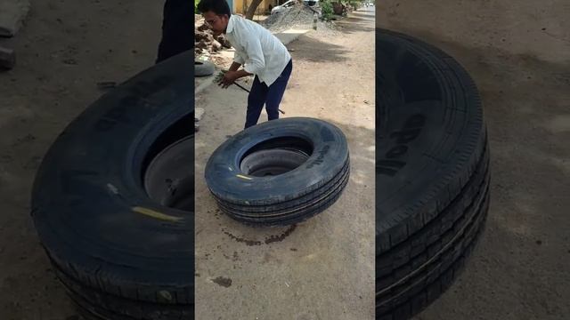 volvo bus new tyre fitting смотреть онлайн