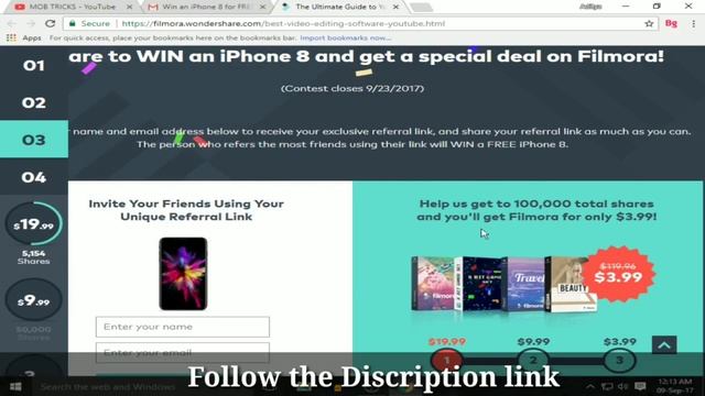 Get Filmora in just $3.99 | A best Alternative for YouTube video Editor and Chance to win iPhone 8. смотреть онлайн