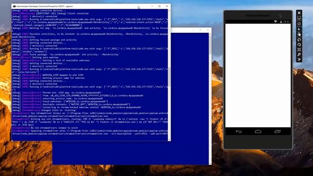 Running Appium with a simple UI sequence for Apache Cordova apps смотреть онлайн