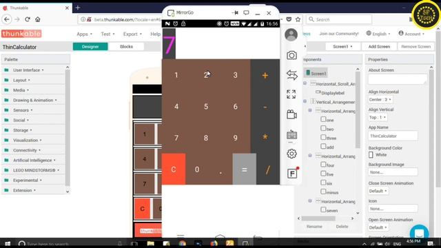 How To Make Calculator App || Live Testing || Thunkable