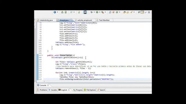 Mostrar datos en un TableLayout dinámicamente (android) смотреть онлайн