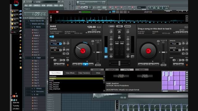 Avicii - Le7els (Playing with Virtual DJ and FL Studio 10) (Demo by vanDAL) смотреть онлайн