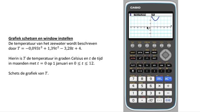 Grafiek schetsen en window instellen (Casio FX-CG50) смотреть онлайн