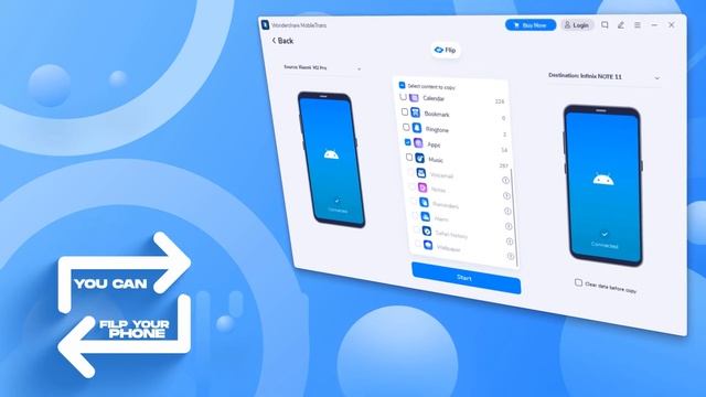 Transfer Mobile Data In One Click - Wondershare Trans смотреть онлайн