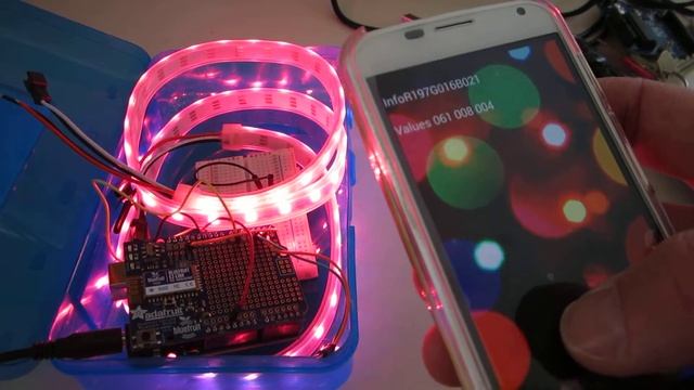 Arduino Neopixel Strip with Processing Bluetooth Controller смотреть онлайн
