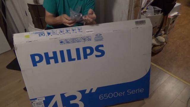 Unboxing Philips 43" LED-TV 43PUS6523 - 4K UHD (Swedish) смотреть онлайн