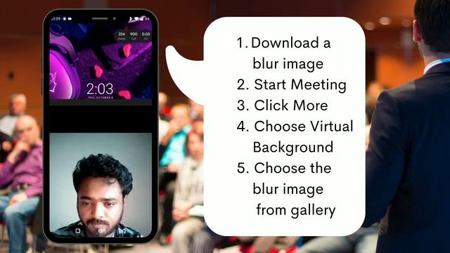How to Blur Background in Zoom Meeting [Android Mobile] смотреть онлайн