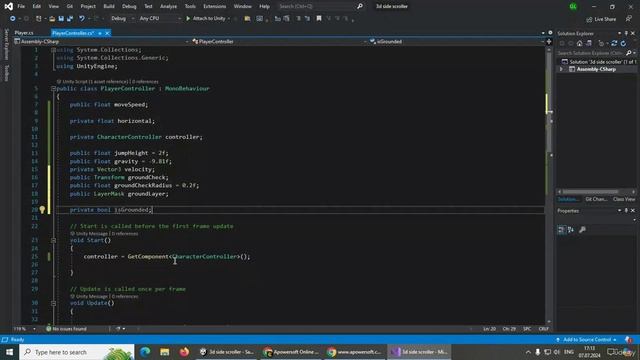 Make 2.5D Side Scroller in Unity 4. Fix Jumping смотреть онлайн