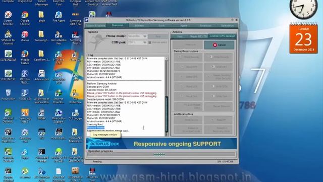 SAMSUNG G530H READ EFS & SECURITY WITH OCTOPUS BOX смотреть онлайн